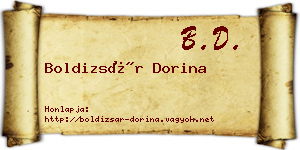 Boldizsár Dorina névjegykártya