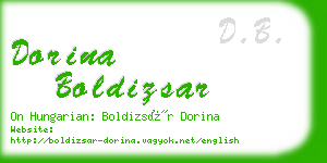 dorina boldizsar business card